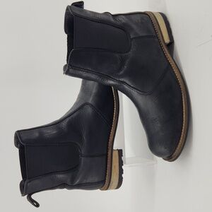 KODIAK LEATHER BLACK BOOTIES